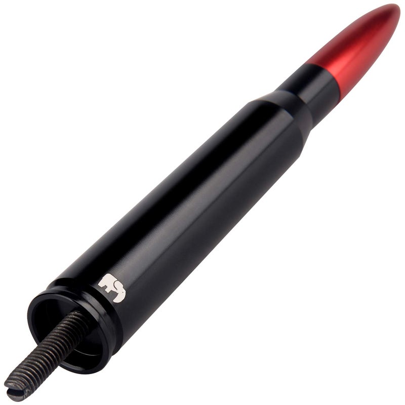 ONE250 50 Cal Caliber Bullet Style Antenna, Compatible with All Dodge RAM Trucks (RAM 1500, RAM 2500 or RAM 3500 1994-2024) - Designed for Optimized FM/AM Reception (Red) - Image 1